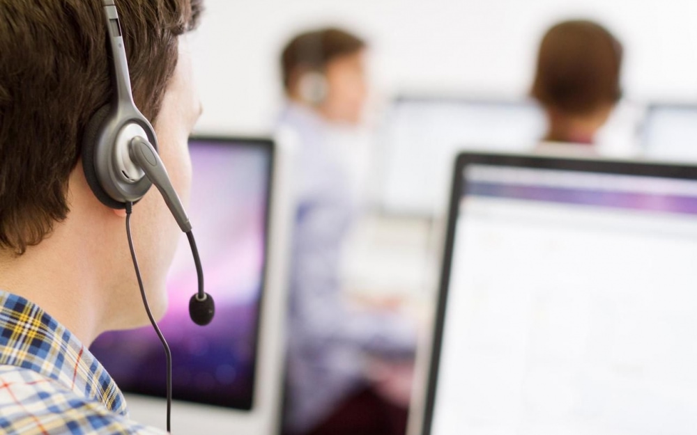 Service client au téléphone